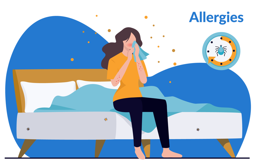 People and toddlers with allergies